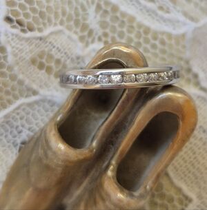 Premier Designs SilverTone Diamond-Accent Women's Eternity Band